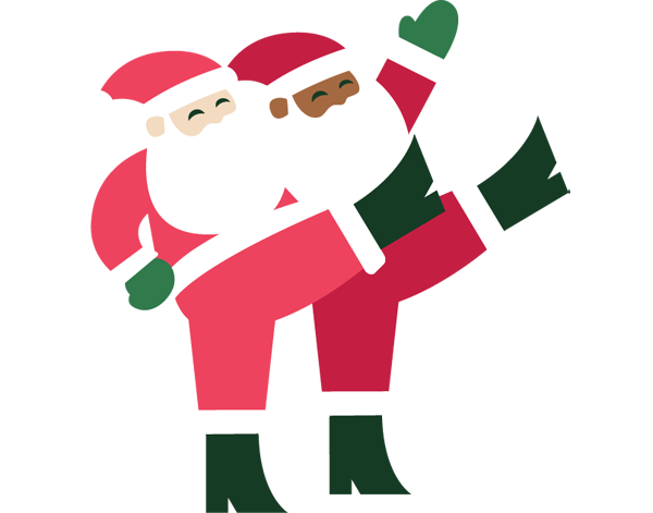 dancing santas icon