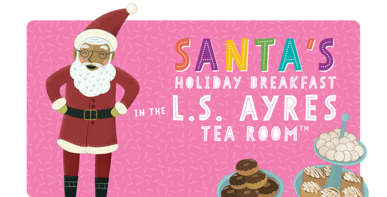 Santas Holiday Breakfast in the L.S. Ayres Tea Room